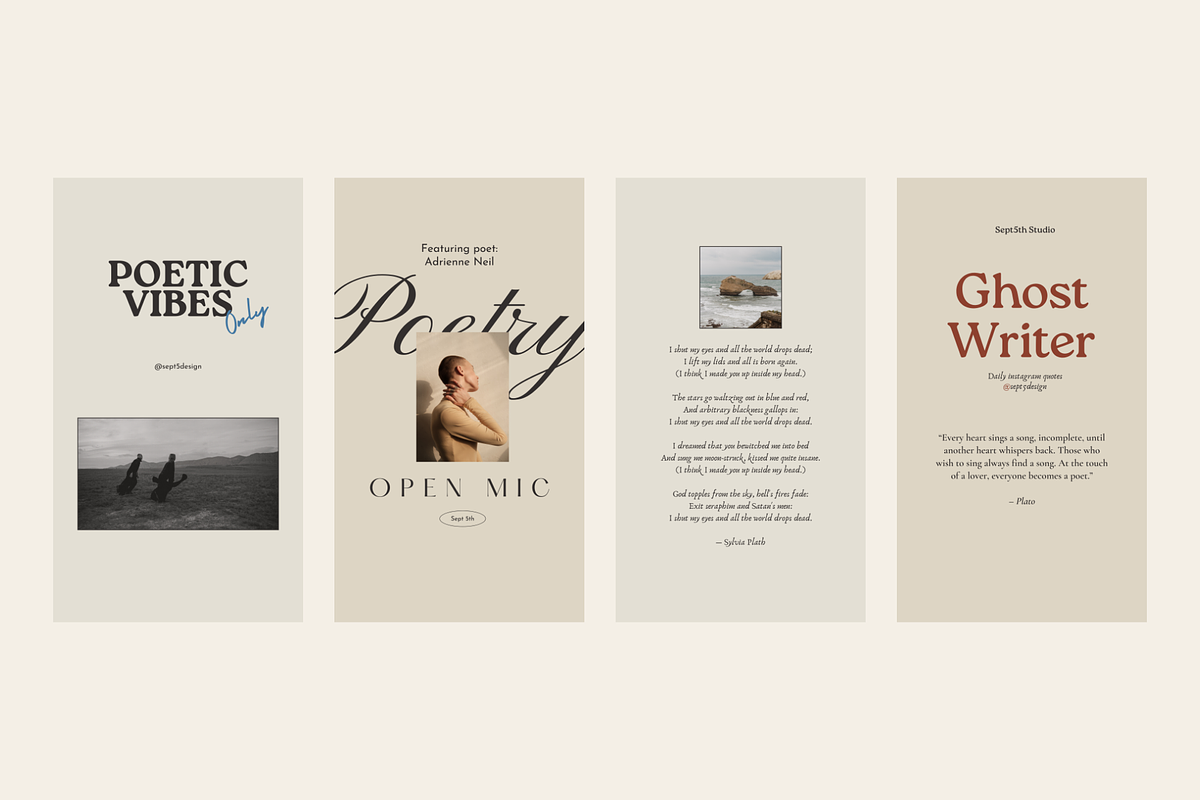 Writers Social Media Vol.5 for CANVA, a Social Media Template by September 5th (Photo 20 of 24)
