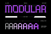 Cutro – Geometric Modular Display, a Sans Serif Font by Drizy (Thumbnail 3 of 10)