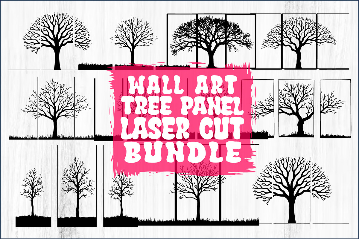 Multi-Panel Tree Silhouette Laser, a Graphic by balal (Photo 1 of 9)