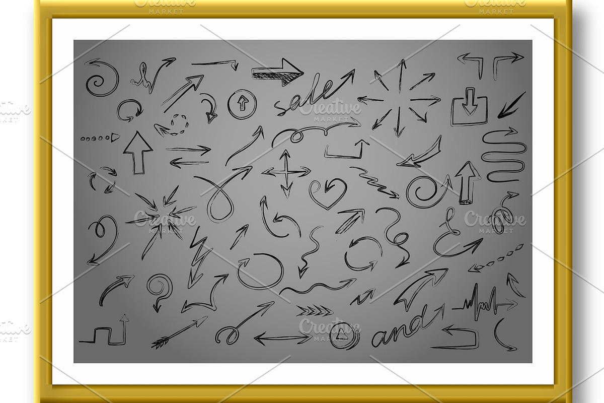 Set of arrows icons silhouettes, an Object Graphic by RODINA (Photo 2 of 3)