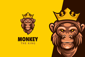 Monkey King Logo Design, a Branding & Logo Template by Agung_cs