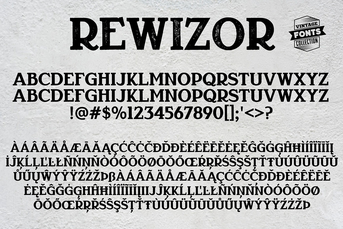 Rewizor - 2 vintage fonts, a Serif Font by Leitmotif (Photo 5 of 5)
