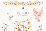 Spring Floral Watercolor Clipart Set, a Decorative Illustration by Veris Studio (Thumbnail 2 of 20)