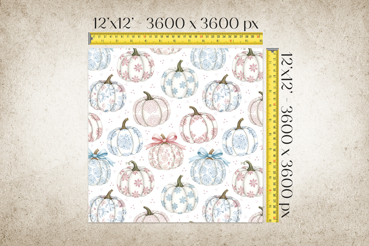 Autumn Pumpkins Seamless Pattern, a Pattern Graphic by Kreeya Art Shop (Photo 5 of 12)