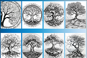 Tree Mandala Coloring Book for Adult, an Animal Illustration by Design Home (Thumbnail 6 of 7)