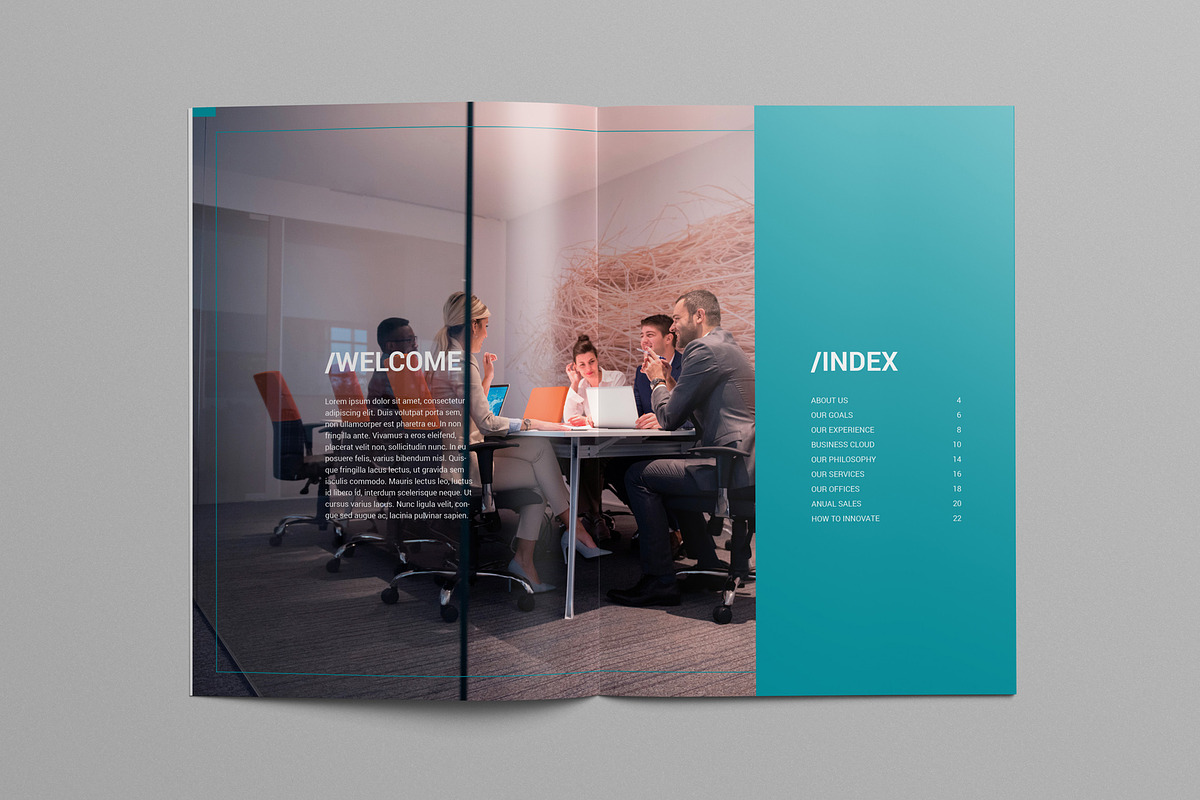 Multipurpose A4 Business Brochure, a Brochure Template by INTERARTIVITY (Photo 2 of 23)