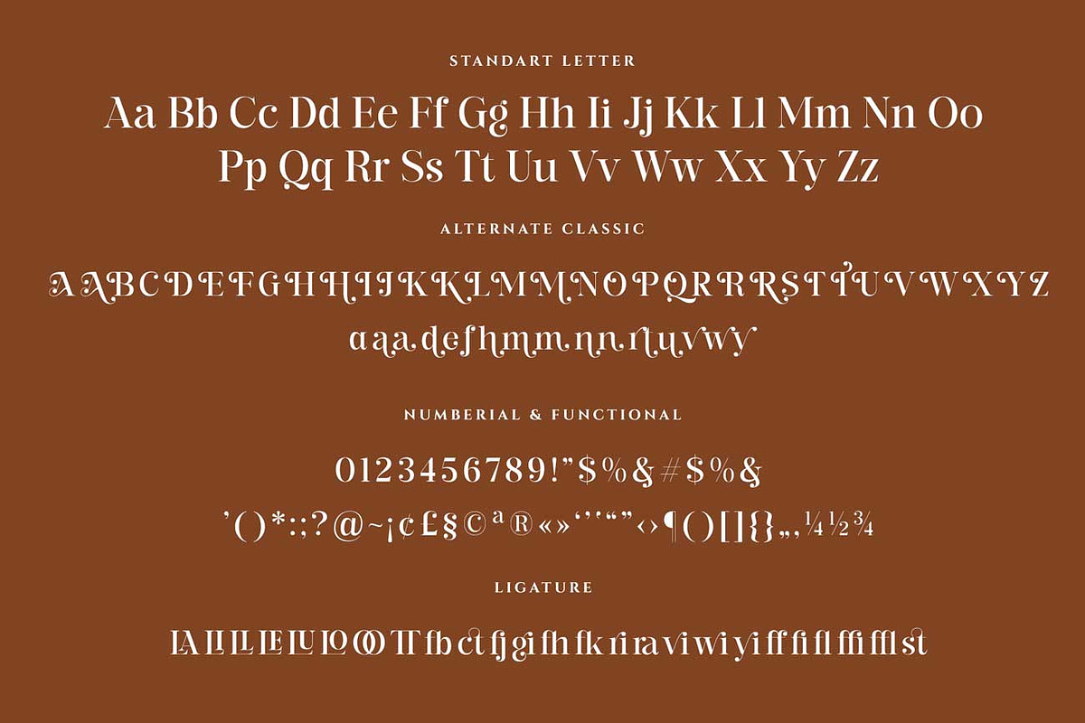 The Glorious - Modern & Classic font, a Font by RantautypeStudio (Photo 11 of 12)