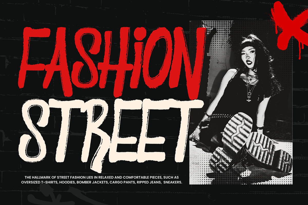 Gecarin – Bold Brush Display Font, a Sans Serif Font by MaikoHatta (Photo 3 of 8)