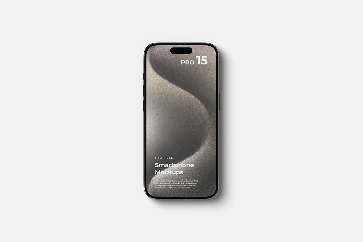 iPhone 15 Pro Mockup, an iPhone Mockup by graphicpages (Photo 8 of 19)