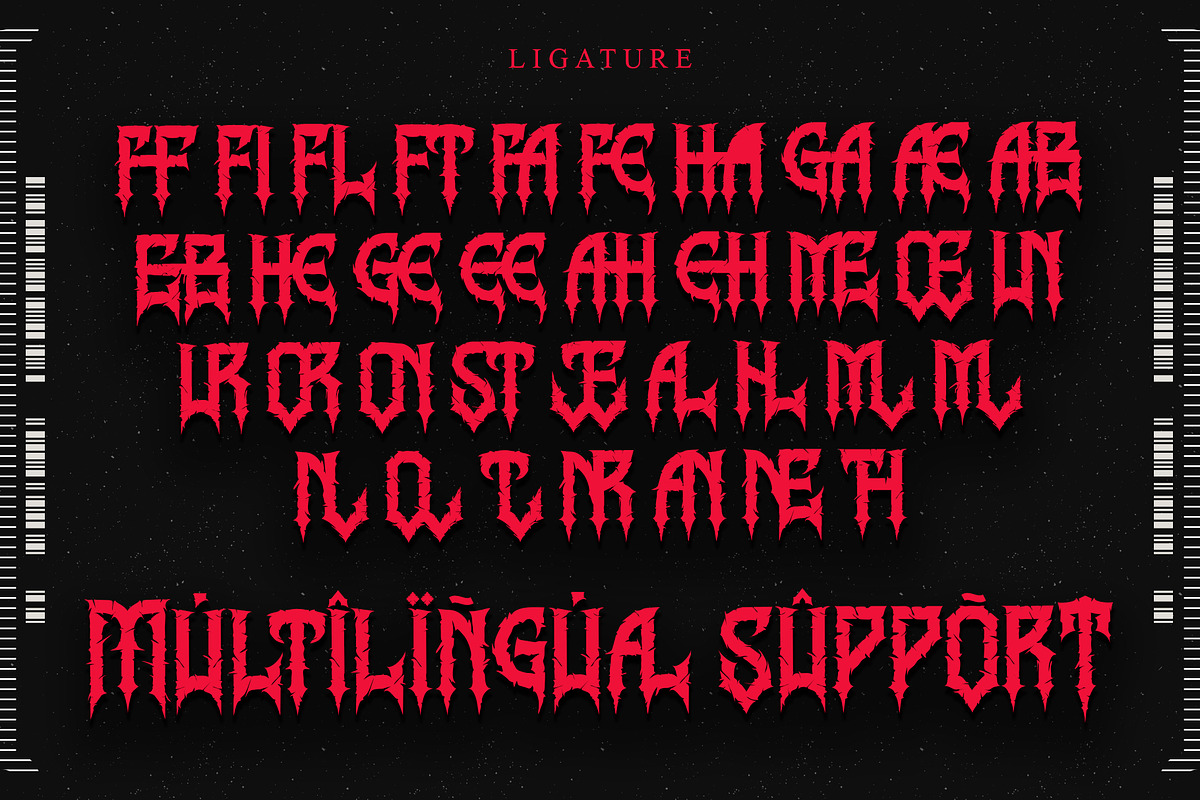 Ravenmorth – Black Metal Gothic Font, a Blackletter Font by Letterara (Photo 9 of 11)
