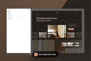 Interior Design Portfolio, a Landing Page Template by SLAB! Design (Thumbnail 2 of 3)