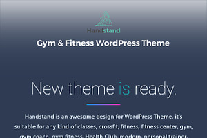 Gym & Fitness WP Theme - Handstand