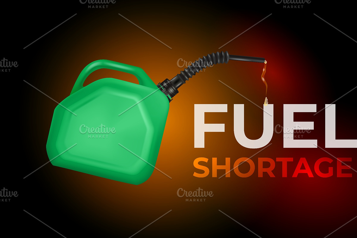 Fuel shortage. Realistic oil can, an Object Graphic by Stock-Smart-Start (Photo 3 of 3)