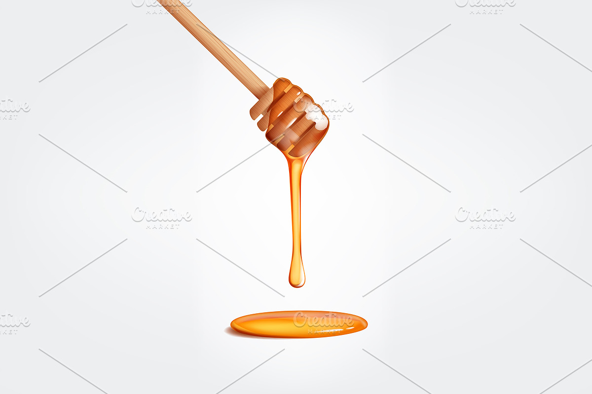 Realistic honey set, a Food Illustration by George Rod (Photo 5 of 6)