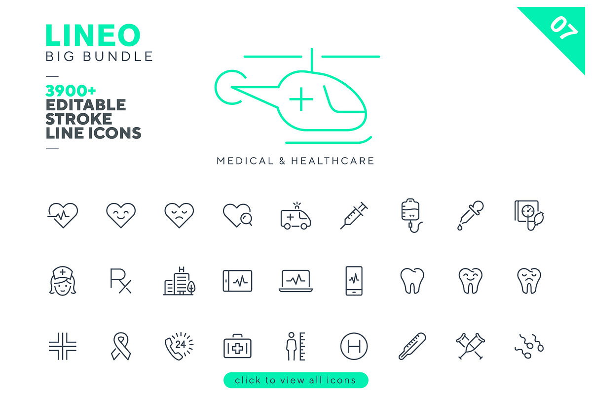 LINEO Big Pack - 3900+ icons, an Outline Icon by sharpnose (Photo 12 of 22)