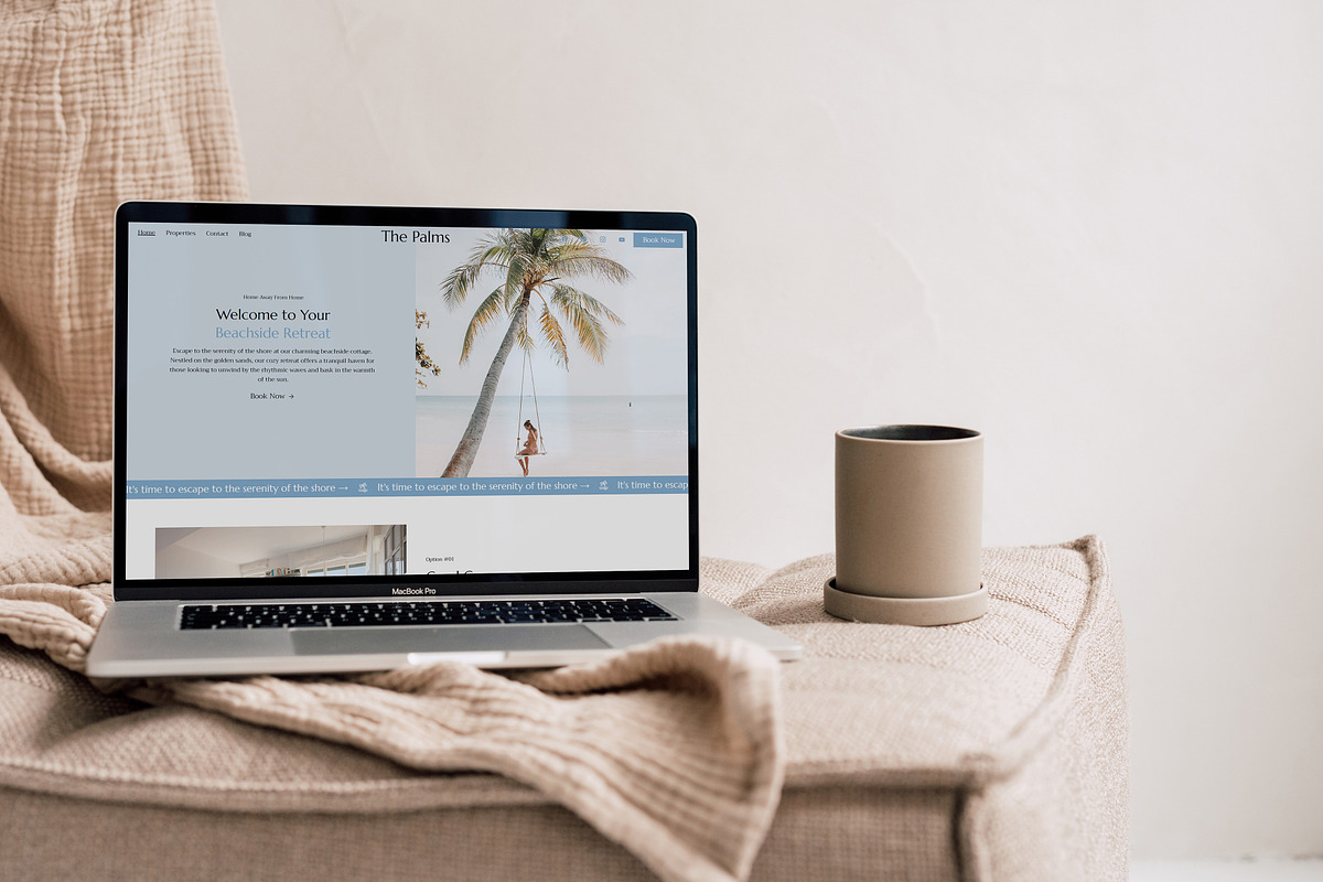 The Palms Wix Template, a Wix Template by Girl Boss From Home (Photo 3 of 8)