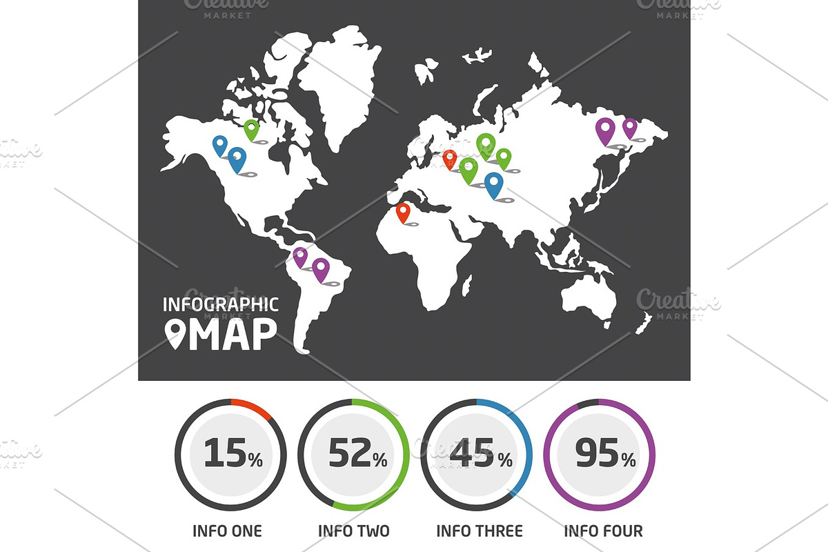 Infographic template, an Illustration by ToozDesign