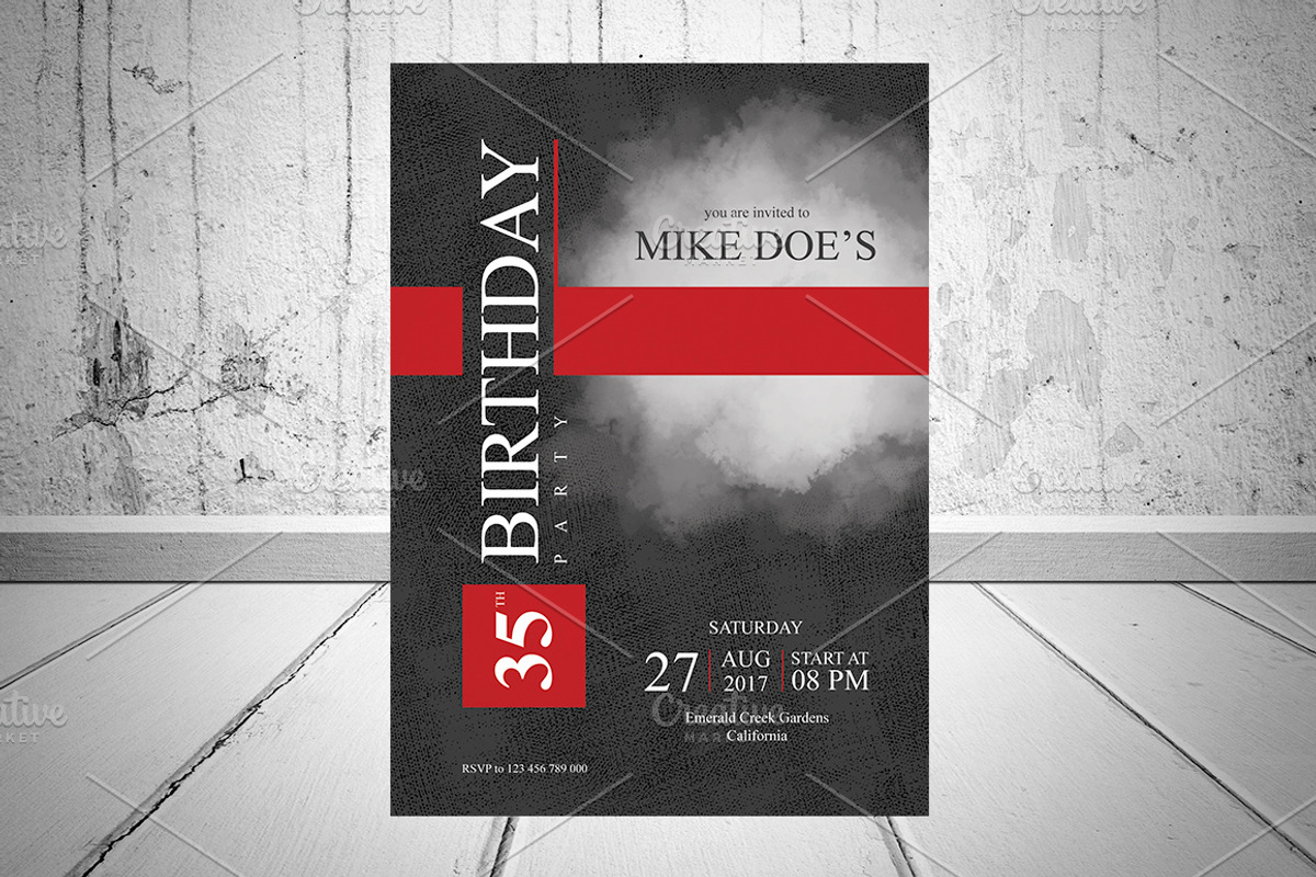 Birthday Invitation, an Invitation Template by Saphari (Photo 1 of 4)