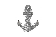 Ornamental Anchor Silhouette SVG, an Illustration by Designs_River (Thumbnail 3 of 31)