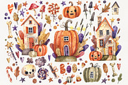 Happy Halloween, an Illustration by Watercolor by Tonia Tkach (Thumbnail 2 of 5)