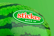 Watermelon Sticker Mockup –Smart PSD, a Household Mockup by Little Type Factory (Thumbnail 6 of 6)