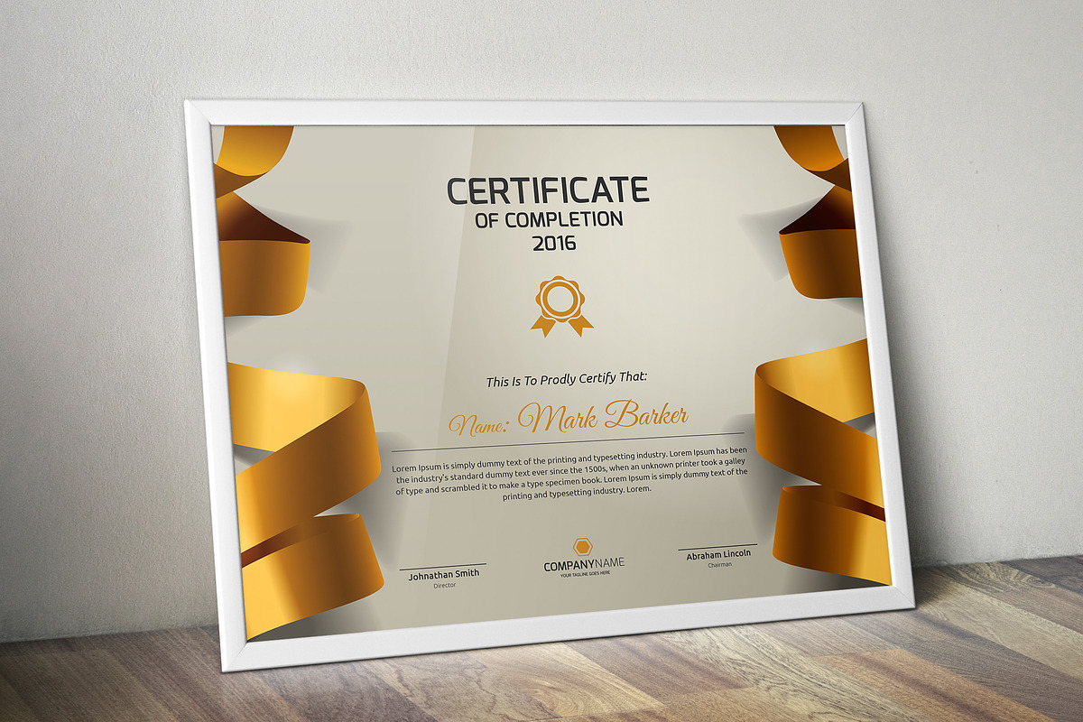Certificate Word | PSD | AI, a Stationery Template by Curve Design (Photo 2 of 3)