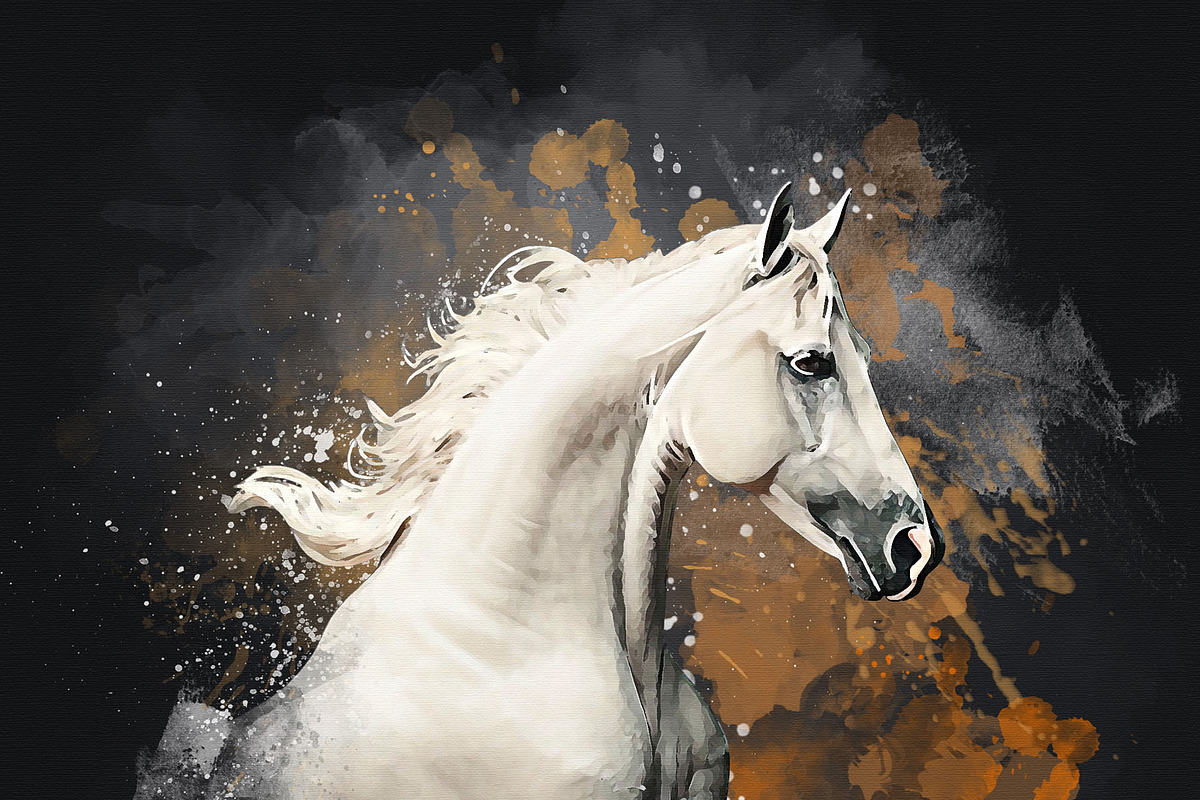 Watercolor Manipulation Horse Effect, an Action Add-On by MRI STUDIO (Photo 9 of 14)