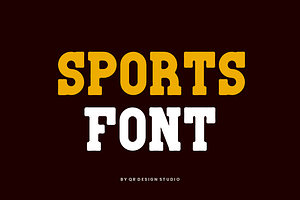 College Evoltan - Sport Slab Serif