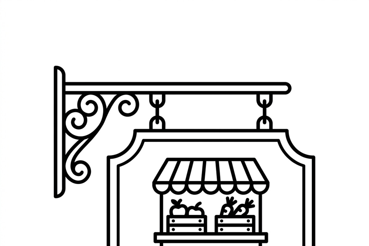 46 Christmas Market Vendor Icons, an Outline Icon by adenpinkstore (Photo 9 of 20)