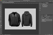 Hoodie Front & Back PSD Mockup, a Hoody Mockup by Gordon Designs (Thumbnail 1 of 4)