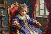 Baby Empress Bundle Oil Painting, a Person Illustration by PLUM&FIGS (Thumbnail 12 of 13)