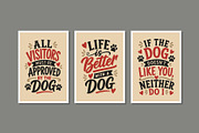 15 Vintage Dog Mom Quote Posters, a Poster Template by C Design Studio (Thumbnail 6 of 10)