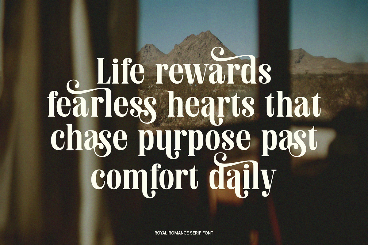 Royal Romance Elegant Modern Serif, a Serif Font by Claymoon Lab (Photo 5 of 7)