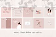 40 Instagram Post & Stories - CANVA, a Social Media Template by Tegefeldt Design (Thumbnail 2 of 10)
