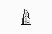 Minimalist Building Emblem, an Object Illustration by Vectorium Studio (Thumbnail 1 of 4)