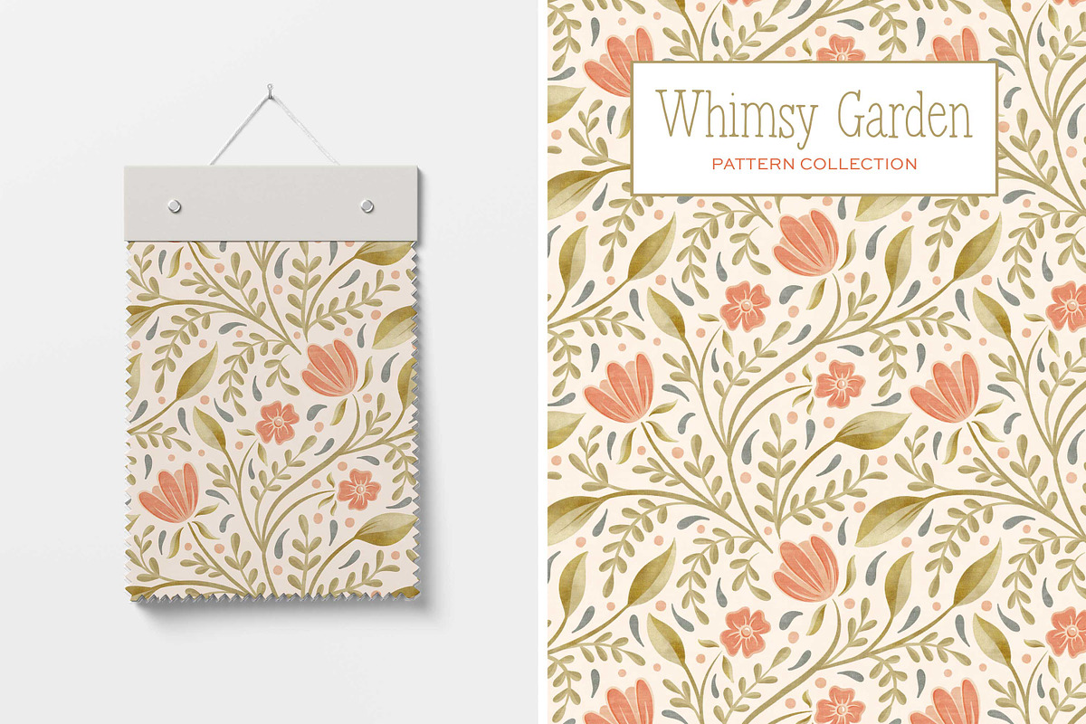Whimsy Garden Floral Patterns, a Pattern Graphic by Eclectic Anthology (Photo 11 of 14)