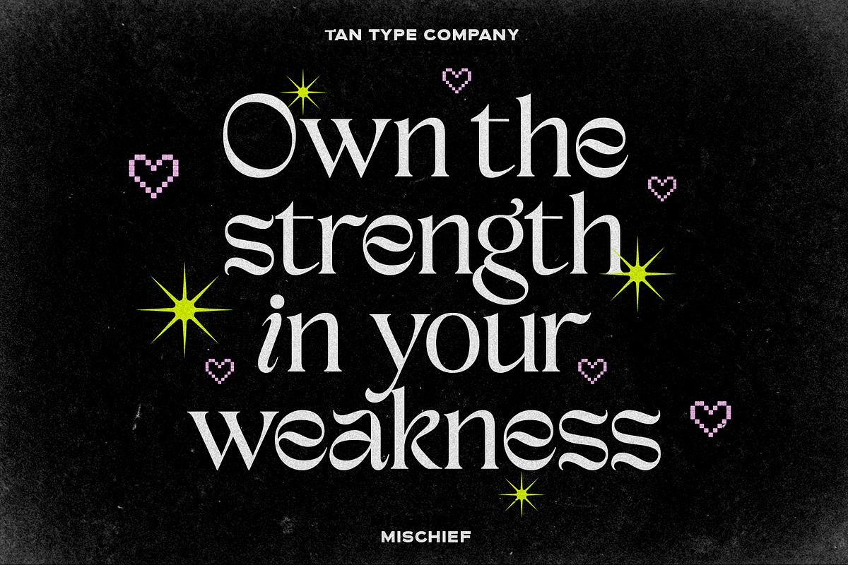 TAN - MISCHIEF, a Font by TanType (Photo 3 of 11)