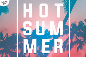 HOT SUMMER PALMS Flyer Template