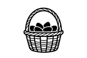 Easter Basket Vector Silhouette Bund, an Illustration by Designs_River (Thumbnail 4 of 51)