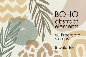 Boho abstract Procreate brushes