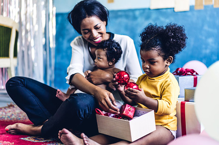 Portrait of enjoy happy love family african american mother play, a Person Photo by Art_Photo
