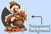 Whimsical Thanksgiving Clipart PNG, a Seasonal Illustration by Canvas Craft (Thumbnail 2 of 10)