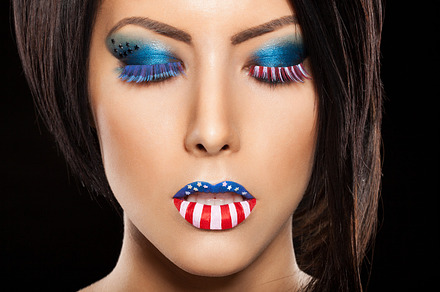 face with perfect make-up