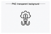Winch Crane Hook Icons, an Outline Icon by Designfour (Thumbnail 4 of 7)