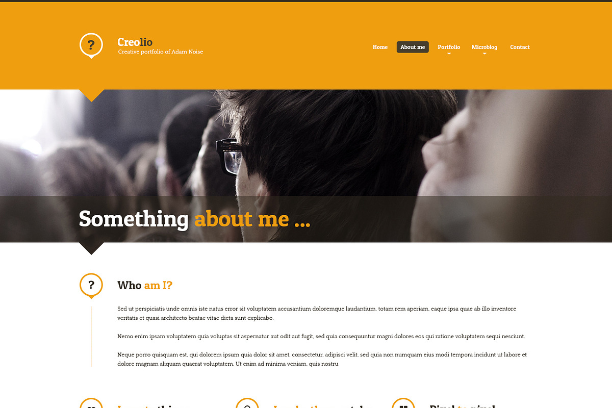 Creolio - Unique Portfolio WP Theme, a WordPress Template by IshYoBoy (Photo 6 of 12)