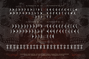 Daksine, a Blackletter Font by Burntilldead (Thumbnail 7 of 10)