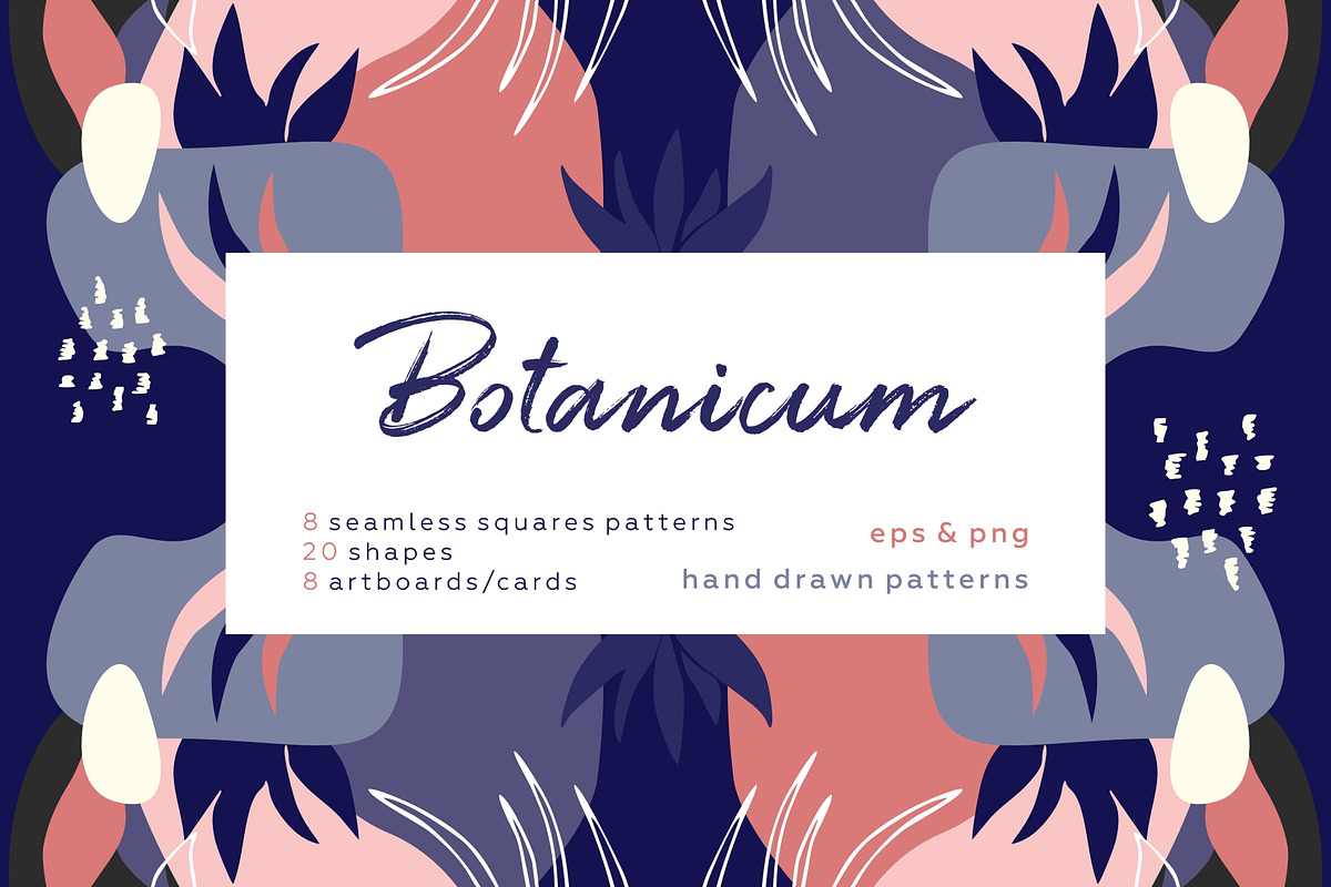 Floral abstract bundle. Botanic set., a Pattern Graphic by lisa_kalev (Photo 10 of 24)