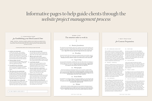 Website Project Planner Template