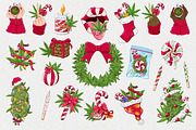 Christmas Cannabis collection, a Seasonal Illustration by SecondOfJuly (Thumbnail 2 of 5)