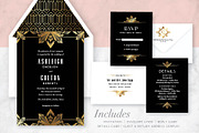 Modern Meets Art Deco Invite Suite, an Invitation Template by StoryBird Design (Thumbnail 2 of 6)